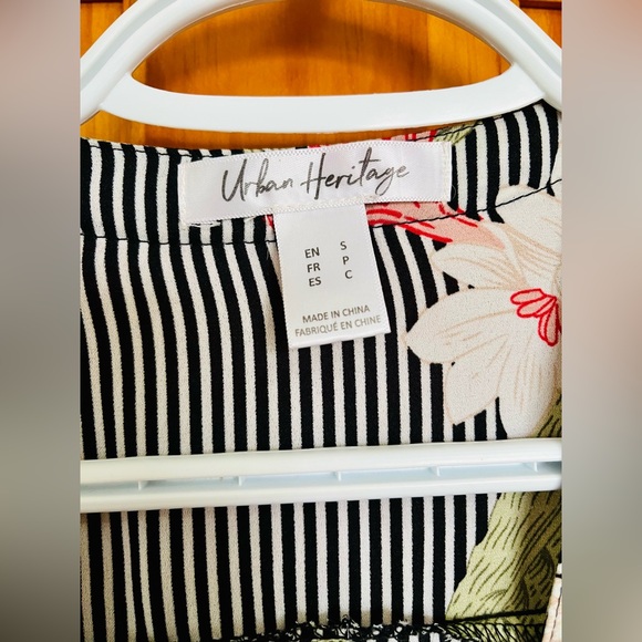 Urban Heritage Striped Floral Shirt, S - Picture 5 of 5